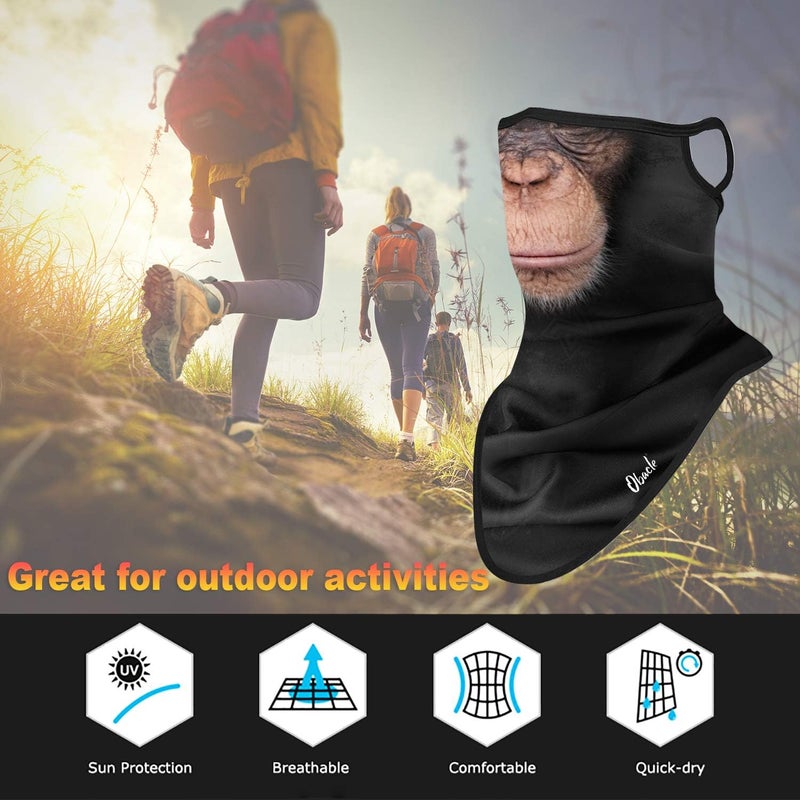 Obacle Bandana Face Mask with Ear Loops Neck Gaiter Face Mask Scarf Face Cover for Men Women - Image 3